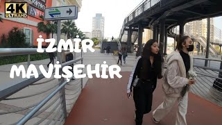 Walking Tour in Karşıyaka Mavişehir - Izmir, Turkey (November 2021) [4K UHD]