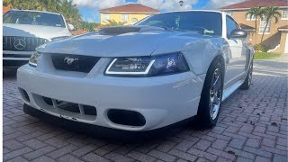 Installing the Best Headlights For the New edge Mustang GT! | LED Bar factory style Headlights!