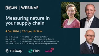 Webinar: Measuring nature in your supply chain