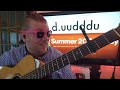 summer 2000 baby tv girl guitar tutorial beginner lesson