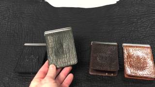 A Closer Look at the Mitchell Shark Skin Money Clip Wallets