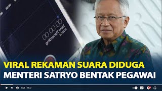 Viral Rekaman Suara Diduga Menteri Satryo Bentak Pegawai, Terdengar Benturan Keras