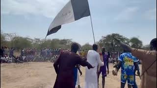 Alijoh Nhial touring Mundari’s field