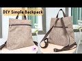 Simple Backpack Tutorial | DIY Cute Backpack Tutorial