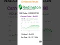 redington dividend 2024 | dividend stocks | highest dividend paying stocks #shorts #sharemarket