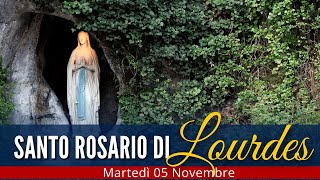 IL Santo Rosario di LOURDES di oggi Martedì 5 Novembre 2024 🔴 Misteri Dolorosi