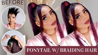 Game Changer 😱 Quick and Easy Hairstyle Using Braiding Extension