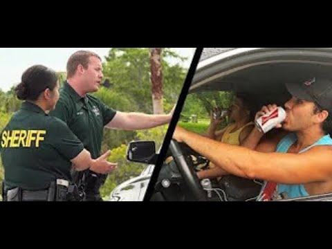Drinking Fake Beer While Driving By Cops Fake Beer Prank On Cops