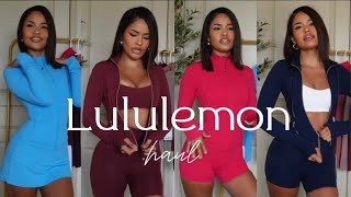$1,600 LULULEMON TRY ON HAUL/ Rose Gold Zipper/Define Jackets/Leggings/Shorts/SportsBra/Tennis Skirt