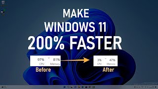 How to Make Windows 11 Faster | 200% Faster Windows 11