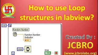 How to use loop structures in labview ??