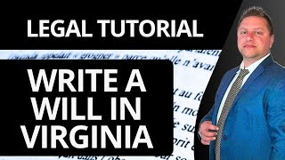 How to Write a Will in Virginia | Legal Tutorial 2026