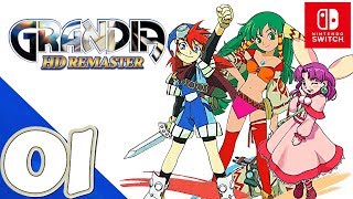 Grandia 1 HD Remaster [Switch] - Gameplay Walkthrough Part 1 Prologue - No Commentary