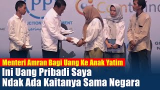 Momen Menteri Amran Berikan Gajinya Buat Anak Yatim,.20 Juta Per Anak..