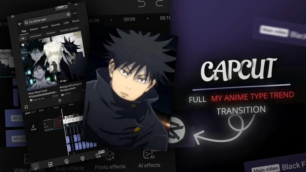 Capcut Full My Anime Type Trend Edit Transition Capcut Tutorial Youtube