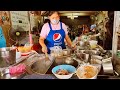 Chinese takeaway noodles Pork noodle soup Fish balls Thailand street food Bangkok