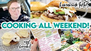 ✨ WEEKEND PREP - COOK ALL THE MEALS WITH ME! 😊 HOMEMADE CARNE ASADA TORTAS & FREE GROCERIES! 🛒