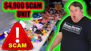 STORAGE WARS $4000 SCAM RIPOFF AUCTION UNIT STAGED BY MAJOR YOUTUBER
