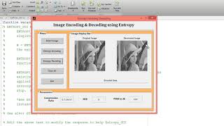 MATLAB code of Image Encoding and Decoding with Entropy.