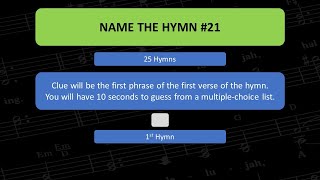 Name The Hymn Quiz #21