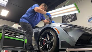 Fixing Deep Crease 😳 on New Toyota Supra | San Diego