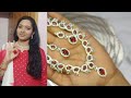 మీషో వైరల్ adjewellery set under 500 సూపర్ క్వాలిటీ👌 meesho ad jewellery set haul in telugu