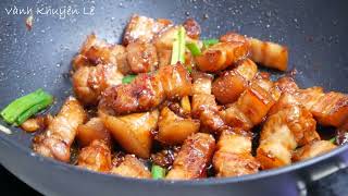 Mâm Cơm 2 Món ăn ngon: Thịt Rang cháy cạnh, Mực Xào chua Ngọt - Cách Ram Thịt ngon by Vanh Khuyen