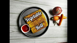 VEGETABLE ROLL #springroll #foodtriangle #easyvegroll #eveningsnack..രുചികരമായ വെജ് റോൾ.