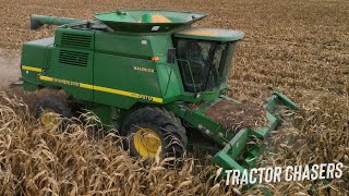 Kombajn John Deere 9610 do zbioru kukurydzy i koszenia cepowego