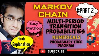 #2 || Multi-Period Transition Probability || Probability Tree Diagram || Markov Chain ||