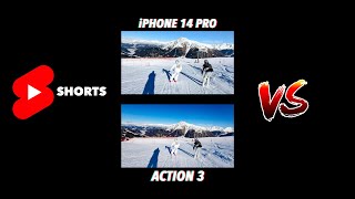iPhone 14 Pro (Max) Action Mode vs DJI Action 3 Stabilization #shorts