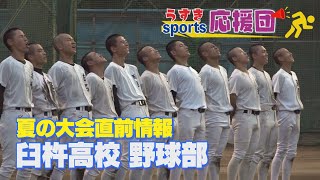 うすきSPORTS応援団「臼杵高校野球部」夏の高校野球大会直前情報【うすき大好き！】（2024年6月26日放送）