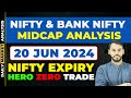 NIFTY PREDICTION FOR TOMORROW| 20 JUNE | BANK NIFTY PREDICTION| NIFTY LIVE TRADING| NIFTY EXPIRY