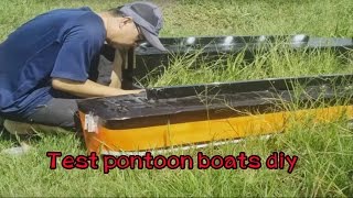 Test pontoon boats diy