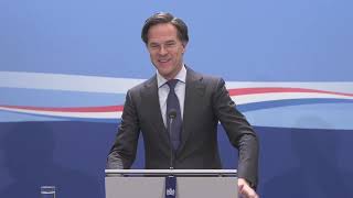 Integrale persconferentie van MP Rutte van 12 februari 2021