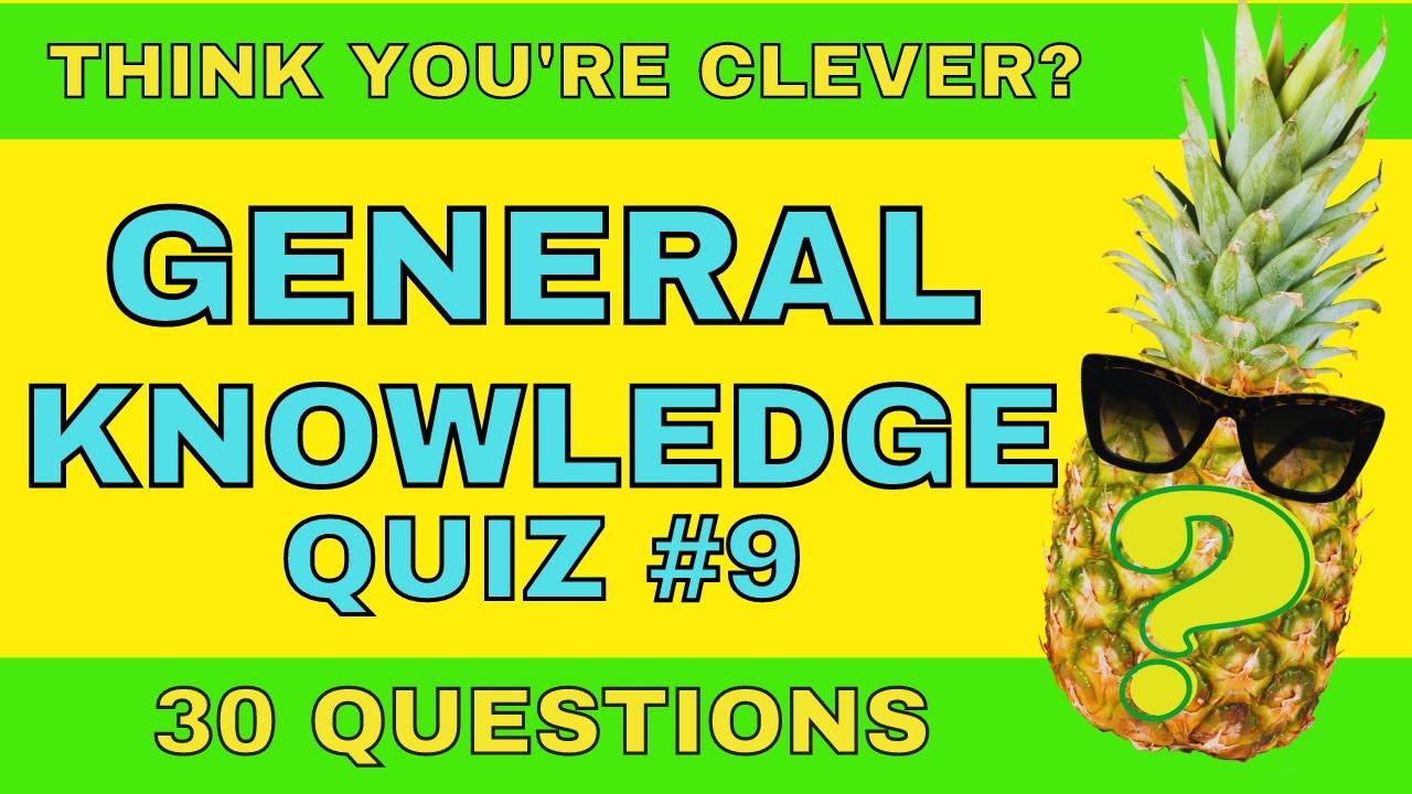 General Knowledge Quiz #9: Trivia Fun: Multiple Choice: Pub Quiz ...