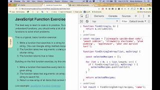 js28 JavaScript Functions Exercise, part 2 of 2