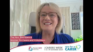 A Message from Minister Ros Spence for National Carers Week, October 2024