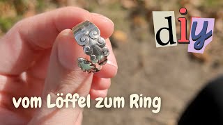 DDR-Stahl-Löffel verbiegen? Fehlanzeige! So wurde mein echter Silberlöffel zum vintage Ring! 💍✨