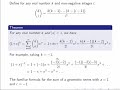 Binomial Series