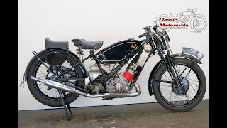 Scott Flying Squirrel 1934 596cc 2 cyl ts - starting up