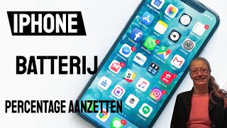 iPhone hulp: Batterij percentage aanzetten