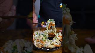 Loaded elote waffle fry ASMR #asmr #cooking #food #fries #mexicanfood