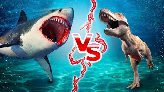 What If Megalodon and T-Rex Met One-on-One