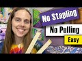 How to Stretch a Canvas Print - EASY without Stapling or Folding Corners!!