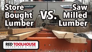 Is SAWMILLED Lumber REALLY More Economical Than STORE BOUGHT Lumber??