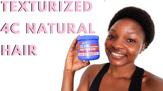 TEXTURIZING MY SHORT NATURAL 4C HAIR USING S CURL TEXTURIZER - Relaxing natural