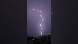 lightning in motion ⚠️Epilepsy Warning⚠️ #thunder #lightning
