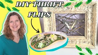 🌿 Beautiful Nature Inspired DIY Thrift Flips || Trash to Treasure || Thrift Store Makeovers