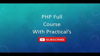 Lecture-13 PHP Assignment operators